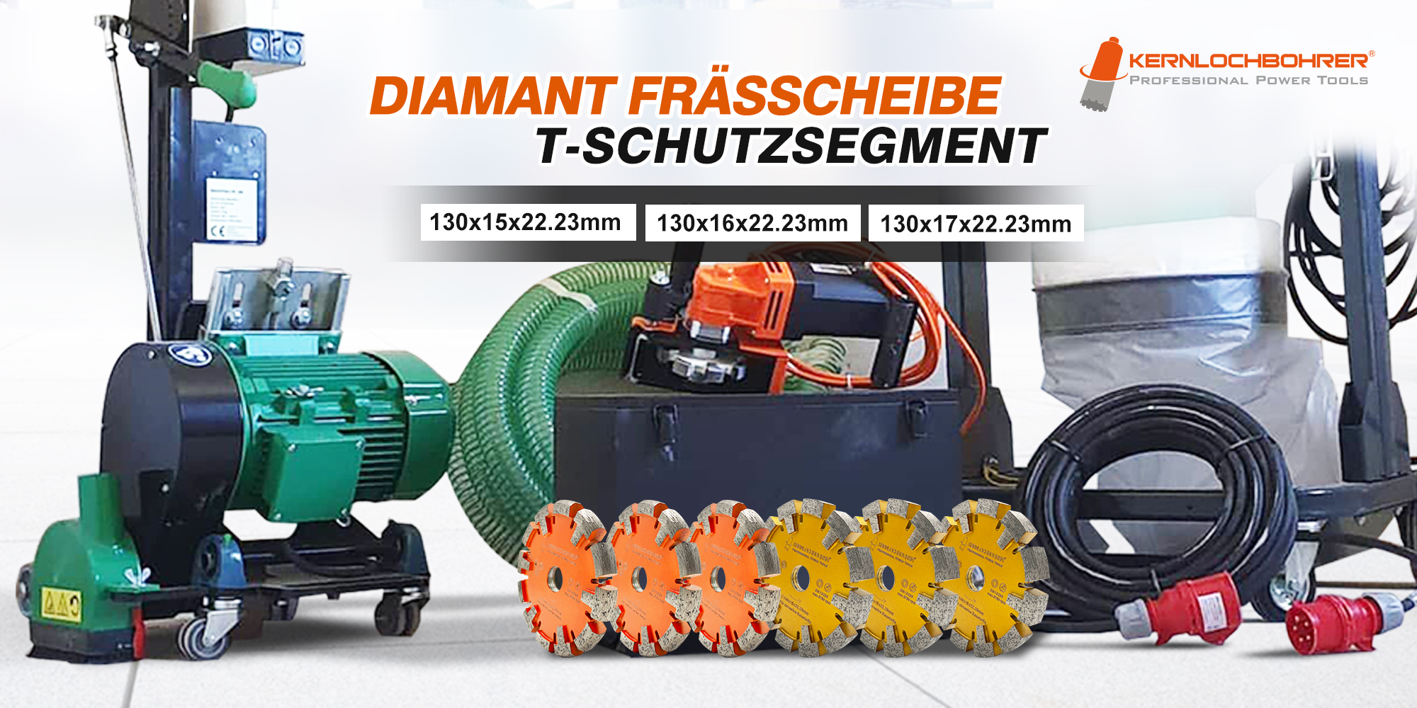 Diamant Frässcheibe ECKIG Ø 130 mm