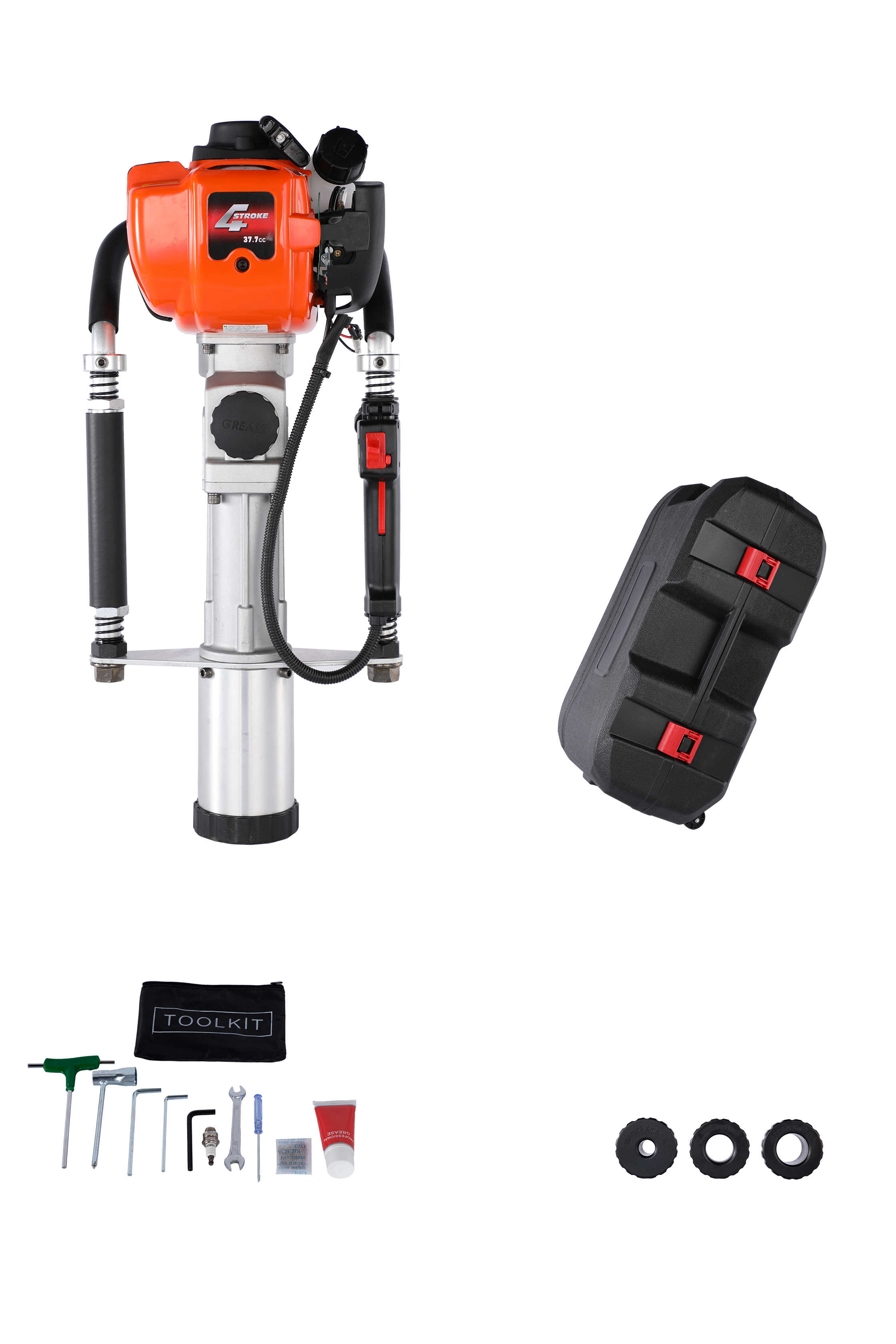 Pfahlramme mit Benzinmotor, Ø 20-80mm, für Holzpfähle/Metallpfähle - "Joey"